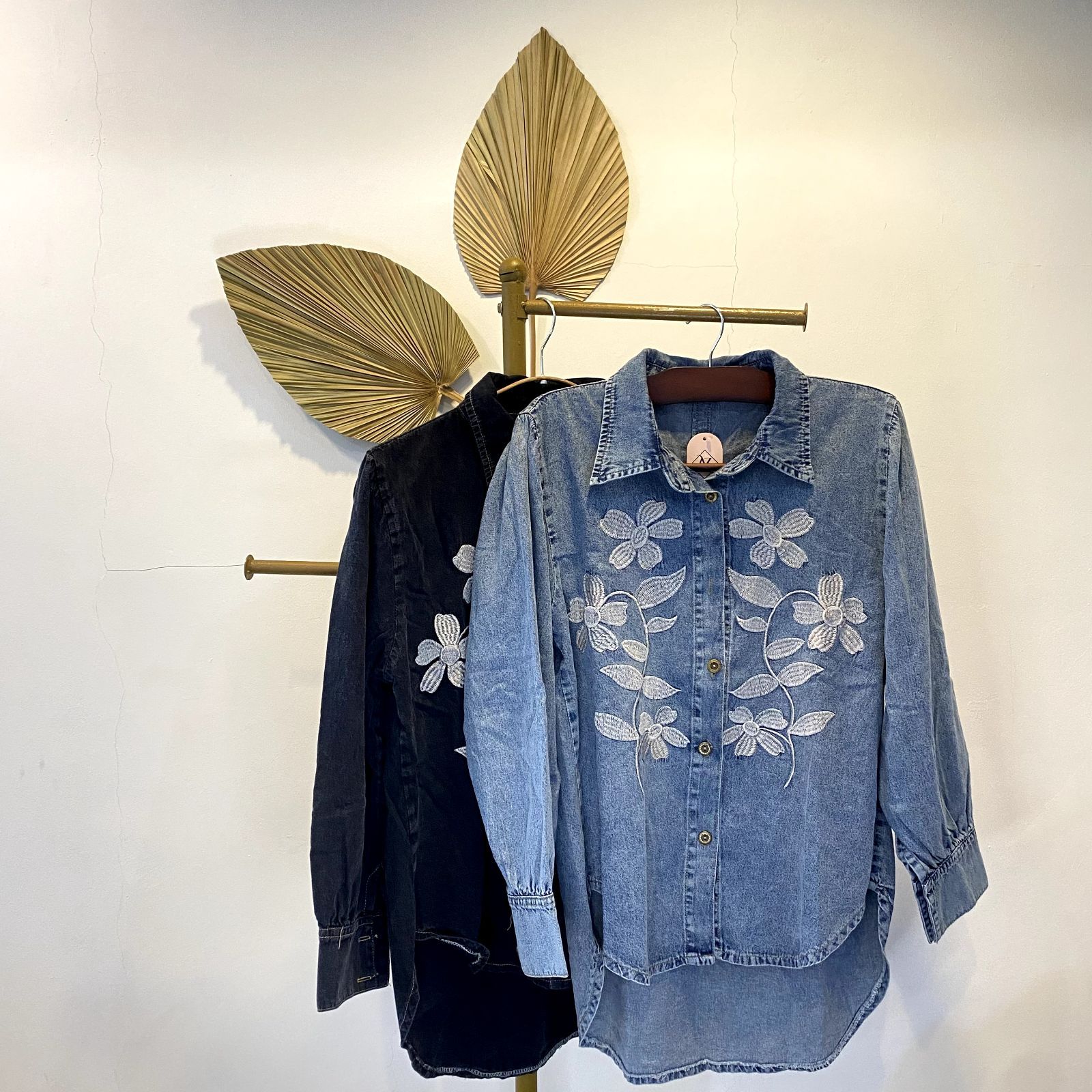 Blouse Denim Flower