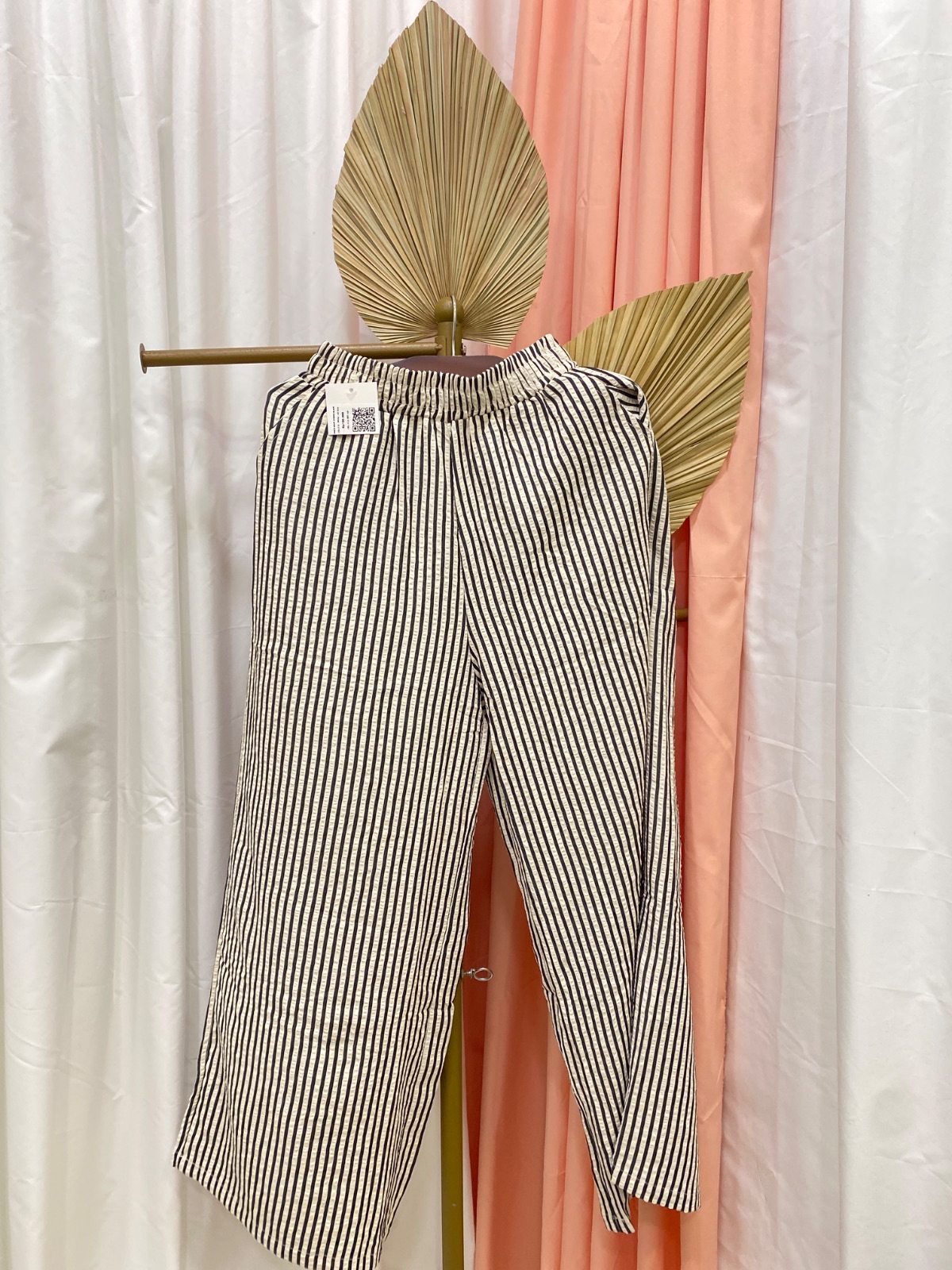 Pants Kulot Stripes Black